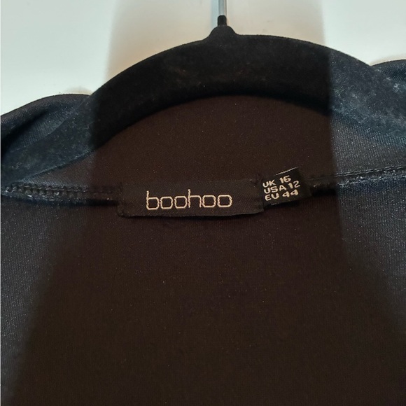 Boohoo | Black Bomber Jacket Size 12 / L / XL - Picture 4 of 4
